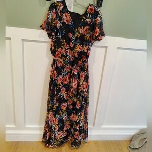 Floral Maxi Dress, V-neck Lane Bryant, Lined